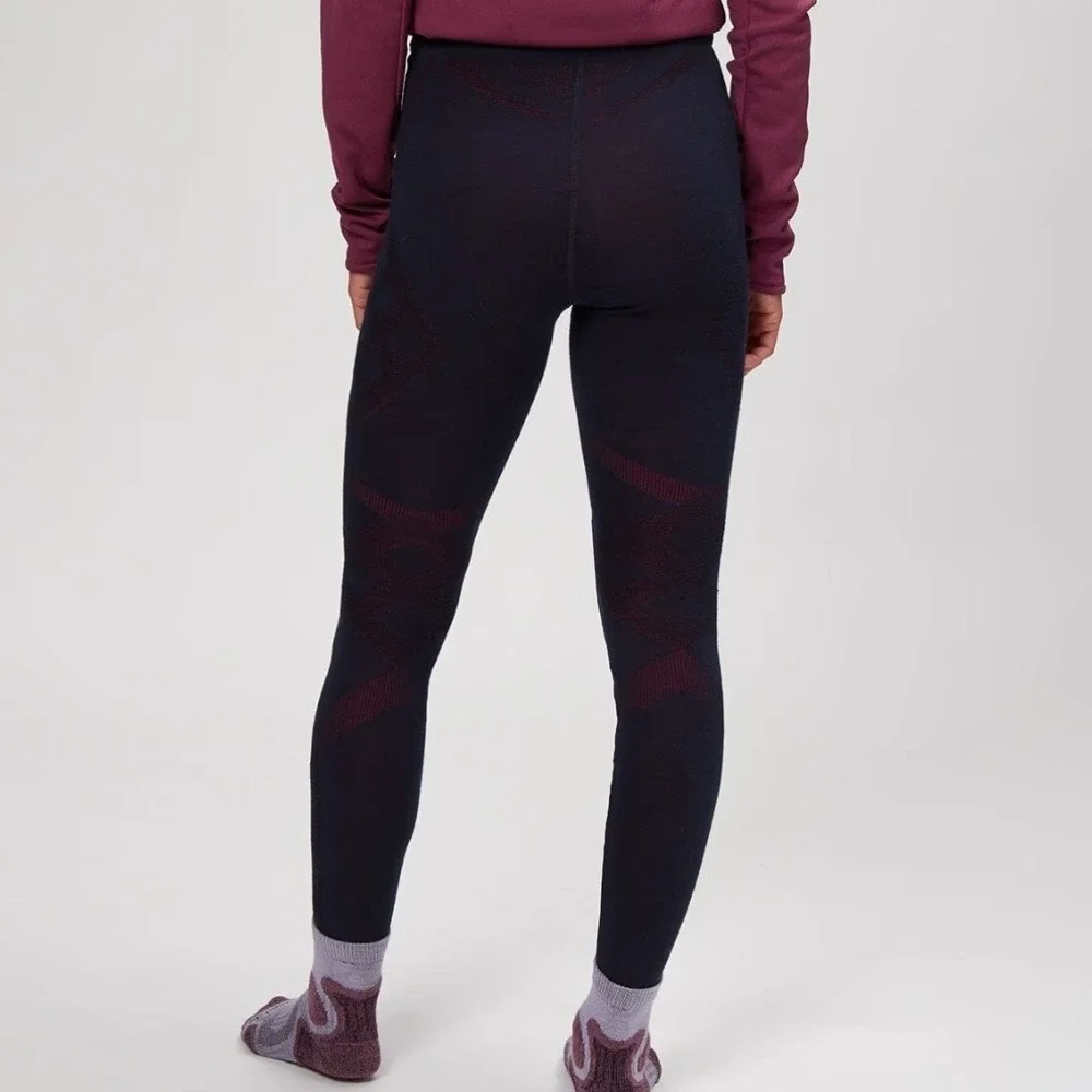 Smartwool Intraknit Merino 200 Bottoms Leggings Sz M Navy Blue Base Layer Pants